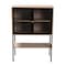 Baxton Studio Asher Modern Industrial Natural Brown Finished Wood and Black Metal 2Door Sideboard 223-12485-ZORO - alternate 3